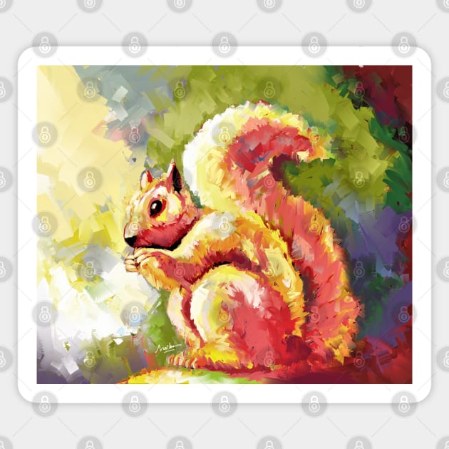 squirrel Sticker by mailsoncello